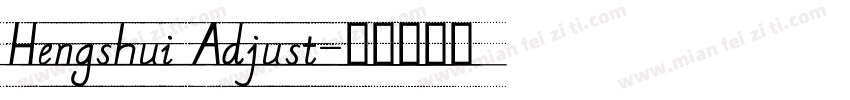 Hengshui Adjust字体转换